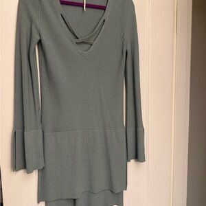 Free People Ribbed cotton Knit Dress
